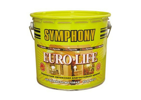 Краска акрилатная латексная Symphony Euro-Life A 2,7 л