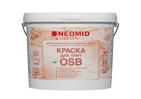 Краска для OSB-плит Neomid с биозащитой полуматовая 1,3 кг