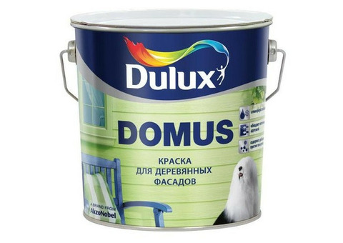 Краска для деревянных фасадов Dulux Domus база BW полуглянцевая 10 л