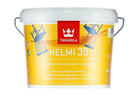 Краска для мебели Tikkurila Helmi 30 основа С 2,7 л