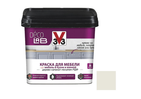 Краска для мебели V33 Decolab слоновая кость 0,75 л