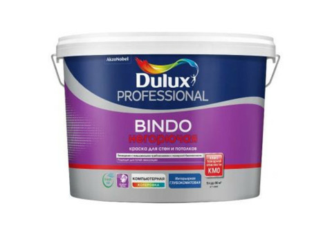 Краска для стен и потолков Dulux Professional Bindo негорючая база BW глубокоматовая 9 л