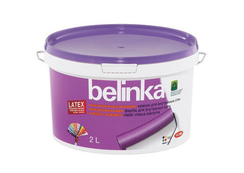 Краска интерьерная Belinka Latex B1 белая 2 л