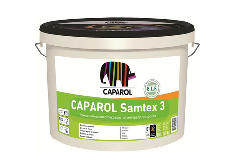 Краска интерьерная Caparol Samtex 3 BAS 1 глубокоматовая 10 л