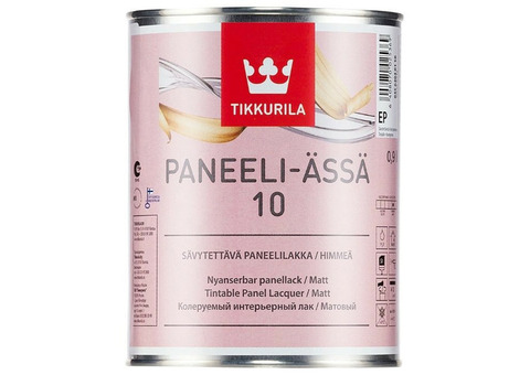 Лак Tikkurila Paneeli Assa 10 матовый 9 л