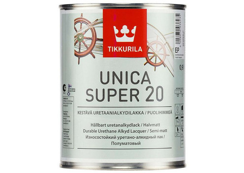 Лак Tikkurila Unica Super EP полуматовый 2,7 л