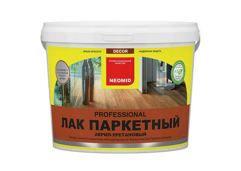 Лак акрил-уретановый Neomid Parquet глянцевый 2,5 л