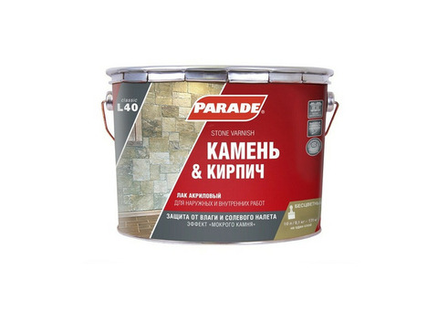 Лак акриловый Parade Classic L40 Камень & Кирпич глянцевый 10 л