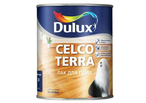 Лак алкидно-уретановый для пола Dulux Celco Terra 90 глянцевый 1 л