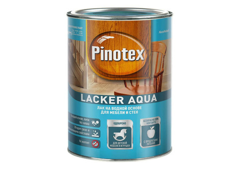 Лак для дерева Pinotex Lacker Aqua 70 на водной основе колеруемый глянцевый 1 л