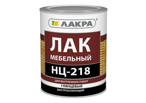 Лак мебельный Лакра НЦ-218 глянцевый 0,7 кг