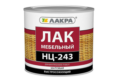 Лак мебельный Лакра НЦ-243 матовый 1,7 кг