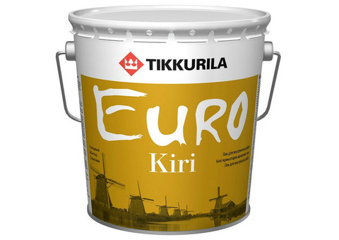 Лак паркетный Tikkurila Euro Kiri EP глянцевый 9 л