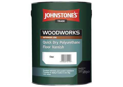 Лак полиуретановый Johnstones Quick Dry Polyurethane Floor Varnish Gloss 5 л