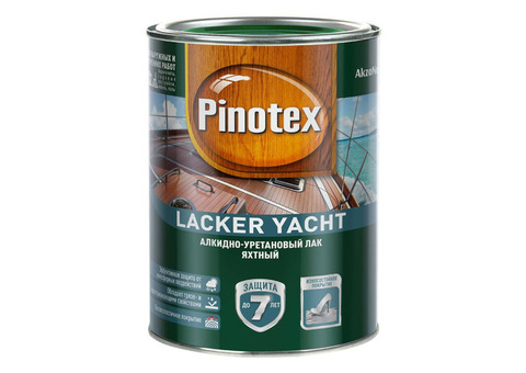 Лак яхтный Pinotex Lacker Yacht алкидно-уретановый глянцевый 9 л