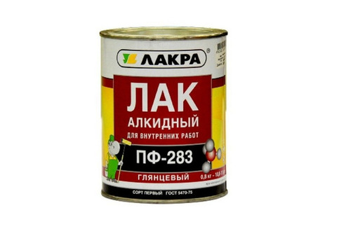 Лак алкидный Лакра ПФ-283 0,8 кг