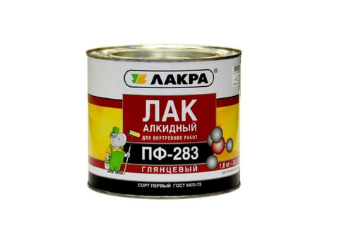 Лак алкидный Лакра ПФ-283 1,8 кг