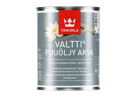 Масло для наружных работ Tikkurila Valtti Puuoljy Akva 0,9 л