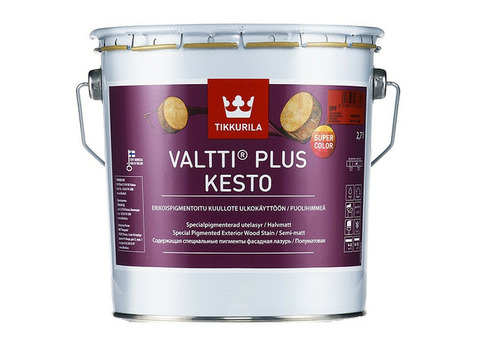 Лазурь фасадная Tikkurila Valtti Plus Kesto OPP полуматовая 2,7 л