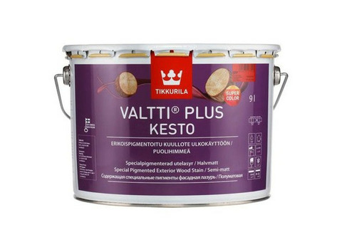 Лазурь фасадная Tikkurila Valtti Plus Kesto OPP полуматовая 9 л