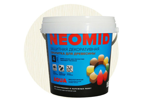 Пропитка для древесины Neomid Bio Color Aqua белая 0,9 л