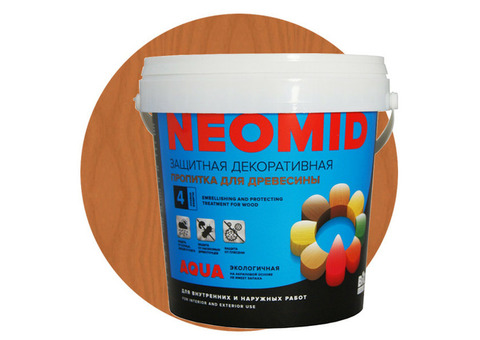 Пропитка для древесины Neomid Bio Color Aqua Кедр 0,9 л