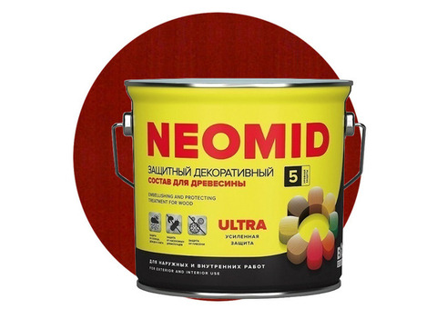 Пропитка для древесины Neomid Bio Color Ultra Рябина 2,7 л