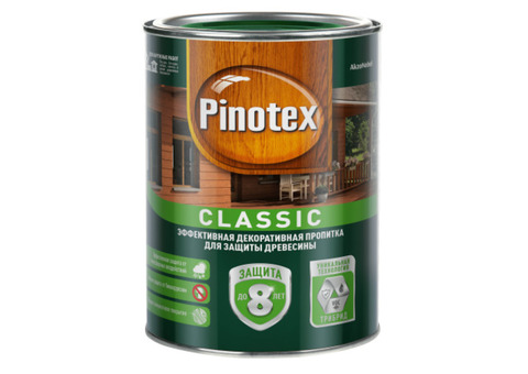 Пропитка для древесины Pinotex Classic бесцветная 1 л