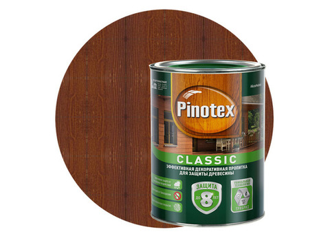 Пропитка для древесины Pinotex Classic Красное дерево 1 л