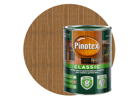 Пропитка для древесины Pinotex Classic Тик 1 л