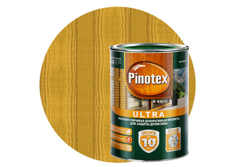 Пропитка для древесины Pinotex Ultra Калужница 1 л