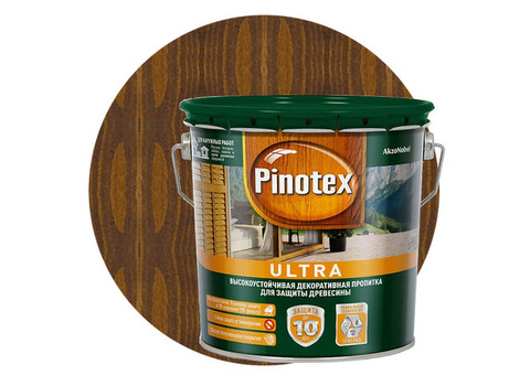 Пропитка для древесины Pinotex Ultra Орех 2,7 л