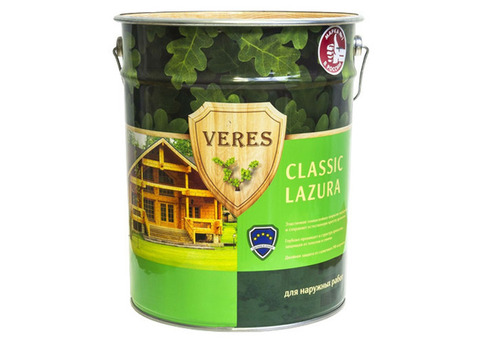 Пропитка для древесины Veres Classic Lazura № 1 бесцветная 20 л