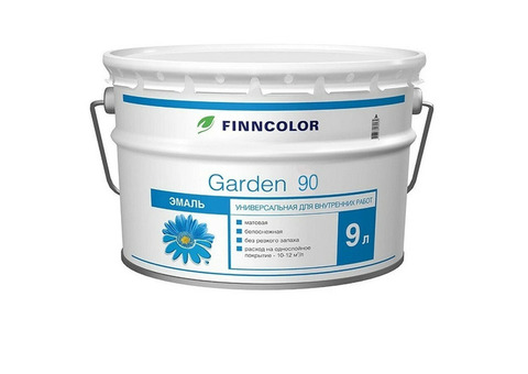 Эмаль алкидная Finncolor Garden 90 глянцевая база C 9 л