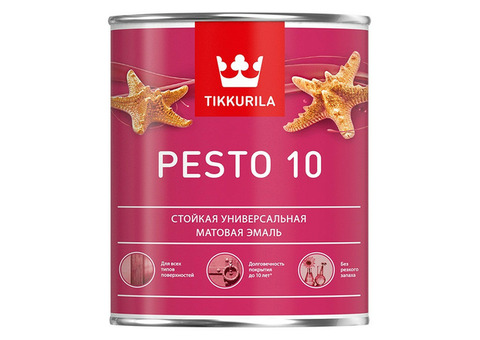 Эмаль Tikkurila Pesto 10 матовая база А 0,9 л