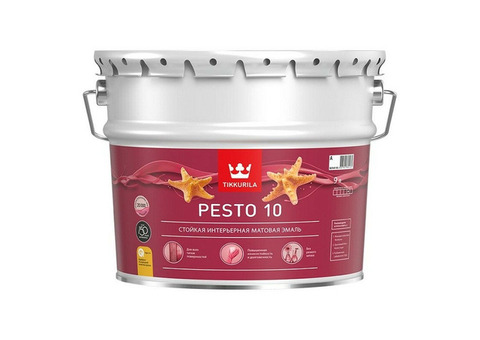 Эмаль Tikkurila Pesto 10 матовая база А 9 л