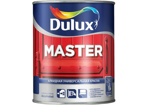 Эмаль алкидная Dulux Master 90 универсальная база BС глянцевая 0,9 л