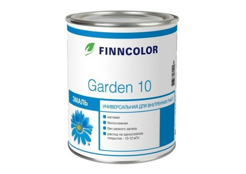 Эмаль алкидная Finncolor Garden 10 матовая база A 2,7 л