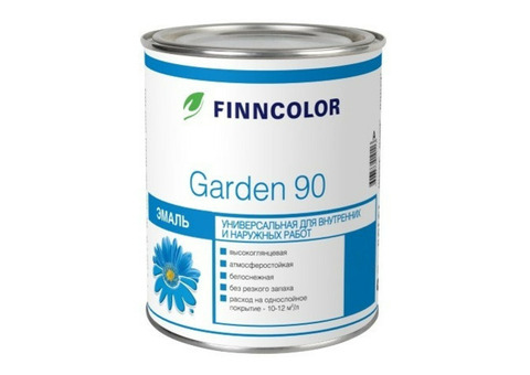 Эмаль алкидная Finncolor Garden 90 глянцевая база А 2,7 л