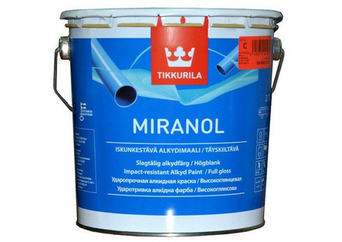 Эмаль алкидная Tikkurila Miranol высокоглянцевая база A 2,7 л