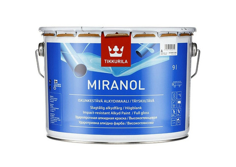 Эмаль алкидная Tikkurila Miranol высокоглянцевая база C 9 л