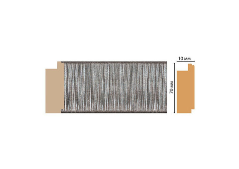 Багет из дюрополимера Decomaster Ренессанс 108-29 2400х70х10 мм