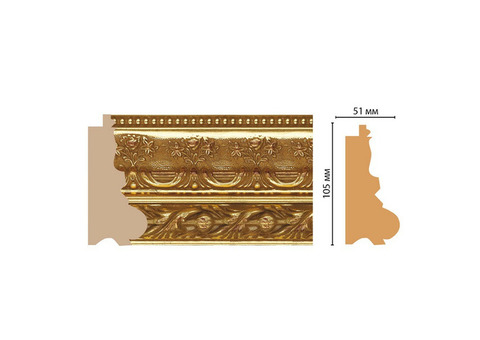 Багет из дюрополимера Decomaster Ренессанс 229-645 2900х105х51 мм