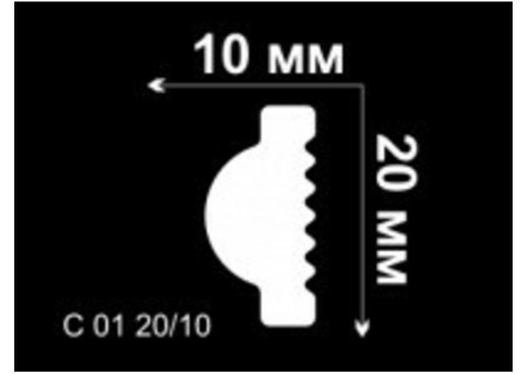 Молдинг Де-Багет С 01 20/10 2000х20х10 мм