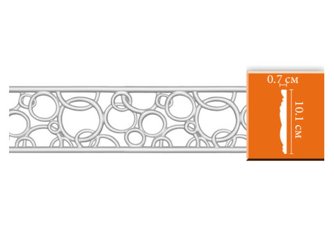 Молдинг полиуретановый Decomaster DT-8035 2400х101х7 мм