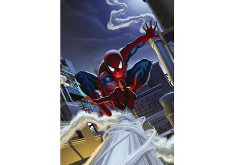 Фотообои бумажные Komar Spider-Man Rooftop 1-424 1,27x1,84 м