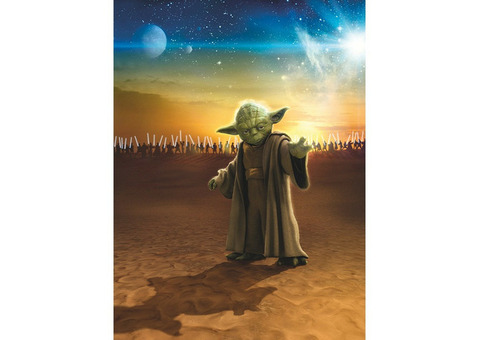 Фотообои бумажные Komar Star Wars Master Yoda 4-442 1,84x2,54 м