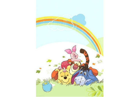 Фотообои бумажные Komar Winnie Pooh 1-446 1,27x1,84 м