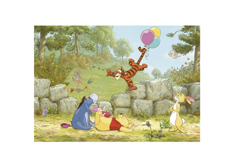 Фотообои бумажные Komar Winnie Pooh Ballooning 8-460 3,68x2,54 м