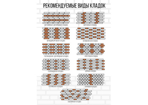 Искусственный камень Imperator Bricks Императорский кирпич тычковый белый